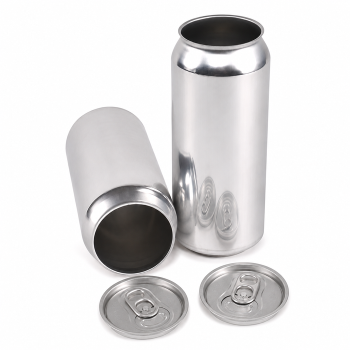 Canettes aluminium 473 ml (16oz)+ couvercles 202 LOE