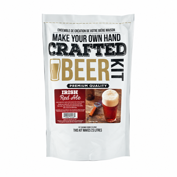 23 L Home Beer Kit - Irish Red Ale - Crafted Beer Kit