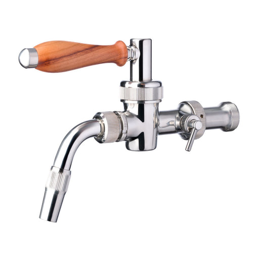 Lukr Side Pull Beer Faucet - Nostalgie - Silver- W/ U.S. Shank Adapter