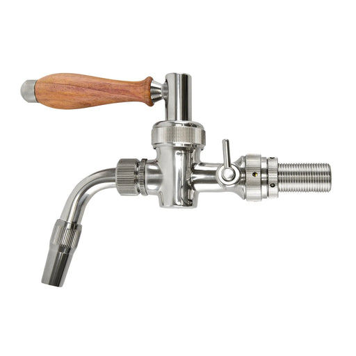 Lukr Side Pull Beer Faucet - Nostalgie - Silver- W/ U.S. Shank Adapter