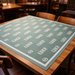 Nappe verte Lukr - 100cm x 100cm