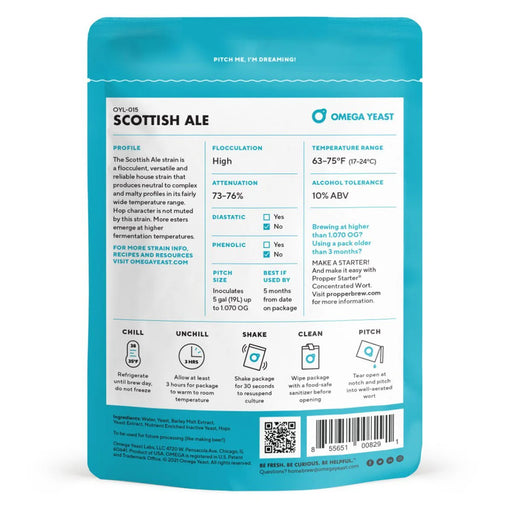 Levure Liquide Omega Yeast -Scottish Ale - OYL-015