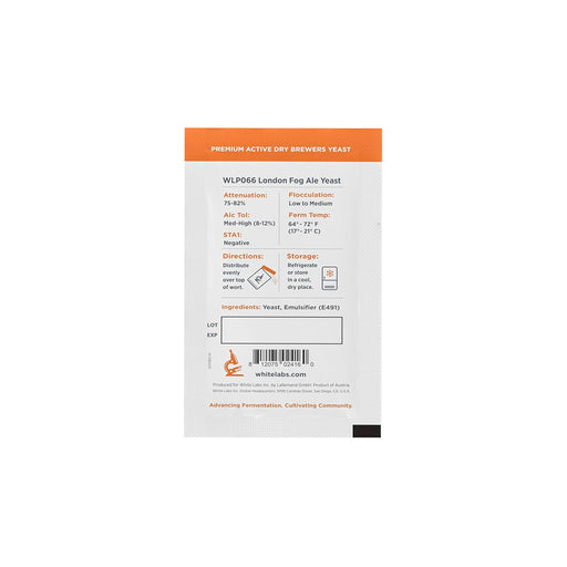 London Fog - WLPD066 - White Labs - Dry Yeast