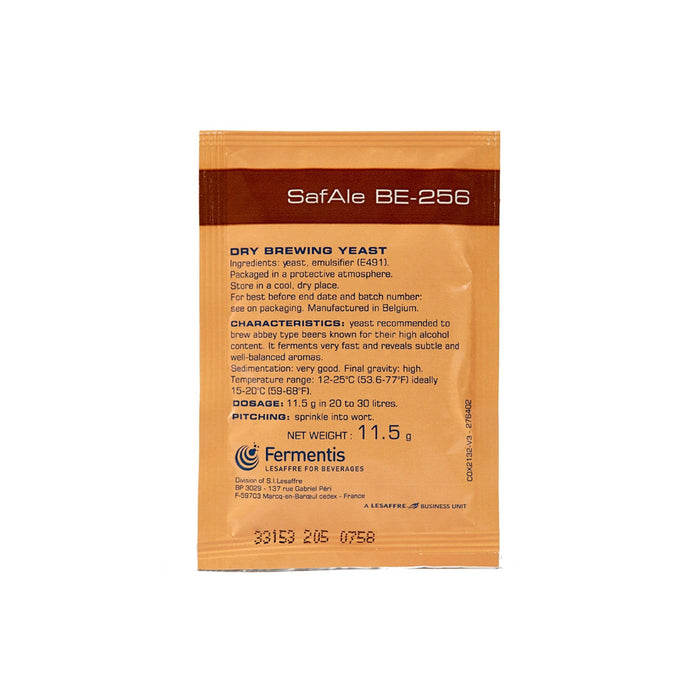 Fermentis BE-256 SafAle Dry Ale Yeast (11.5 g)